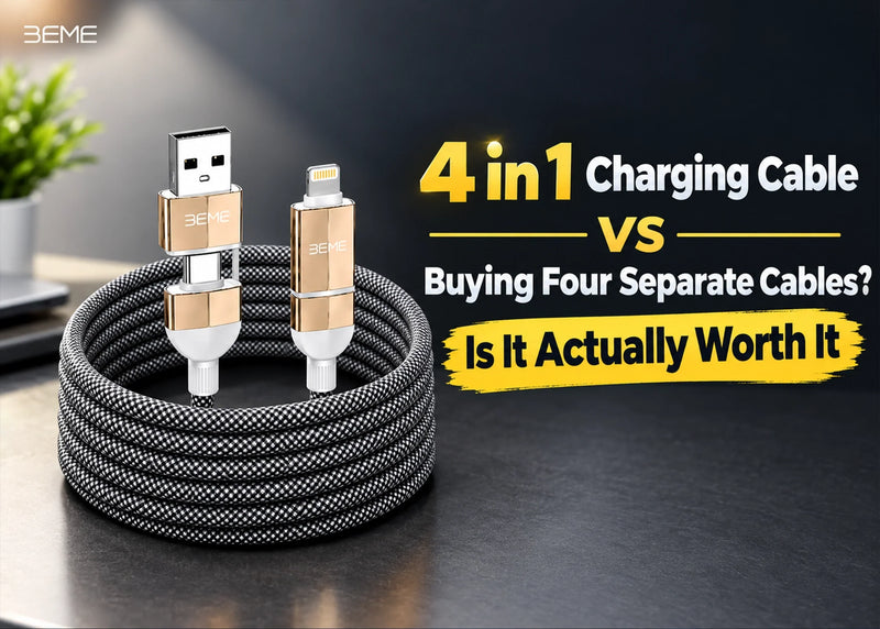 4 in 1 Charging Cable vs Buying Four Separate Cables: Is It Actually Worth It