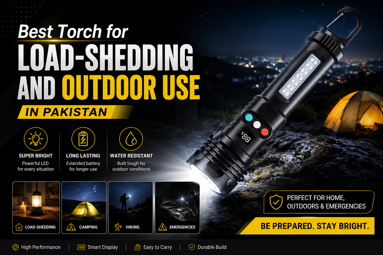 Best Torch for Load-Shedding and Outdoor Use in Pakistan 2026 | BEME
