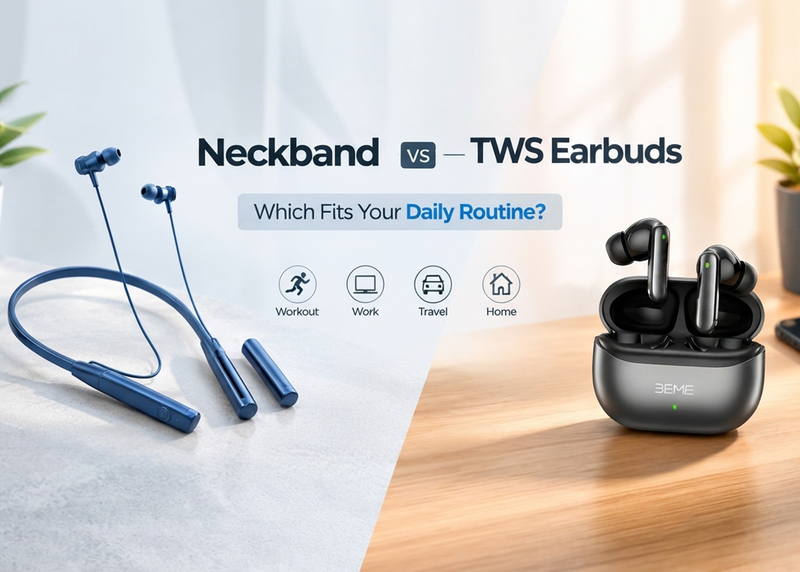 Neckband vs TWS Earbuds: Which One Actually Fits Your Daily Routine