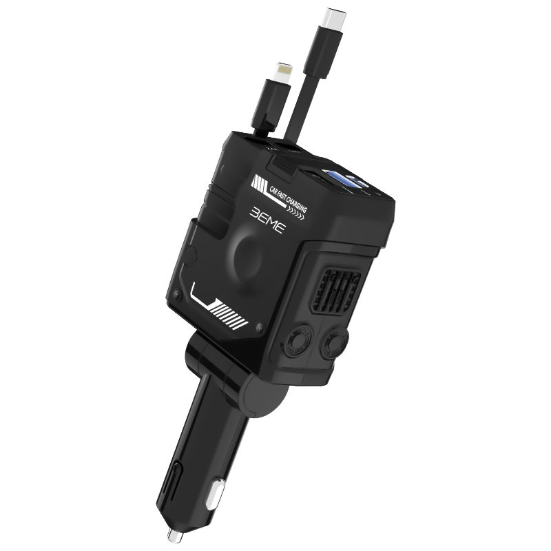 BEME FlashVolt Transformer Car Charger Dual PD 66W With Smart Display