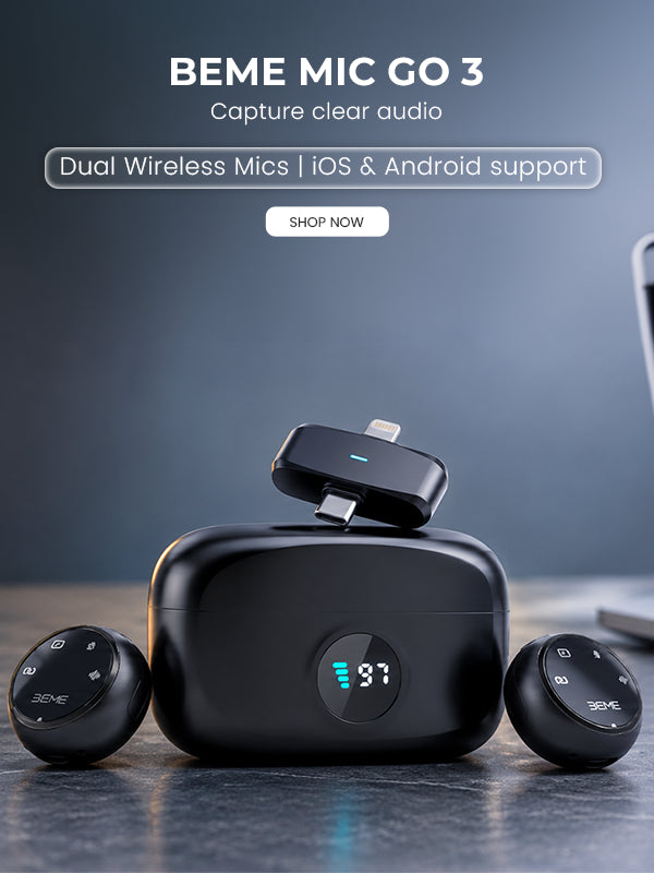 BEME Mic Go 3 Professional Wireless Microphone