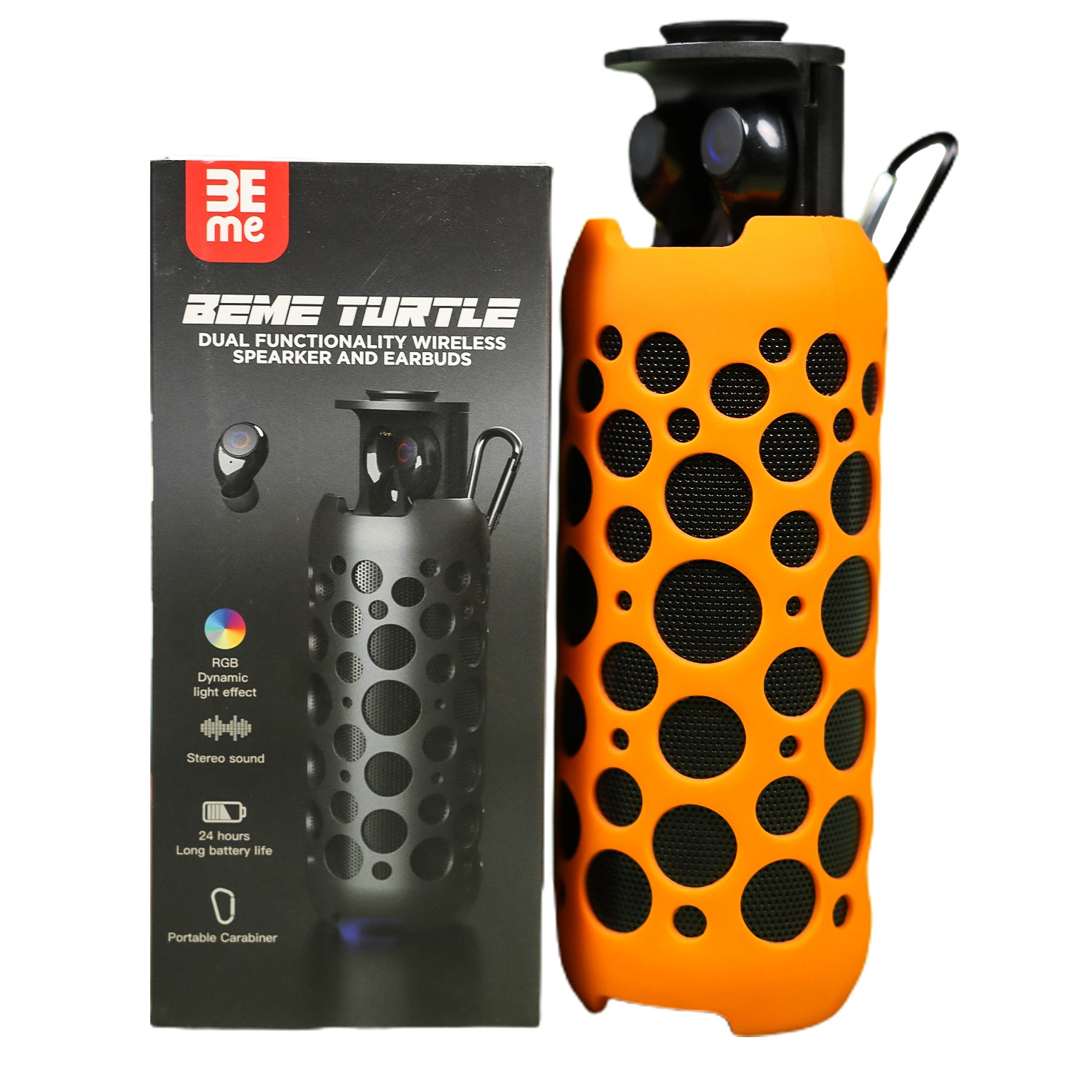 BEME Turtle Dual Functionality Wireless Speaker & Earbuds - 2-in-1